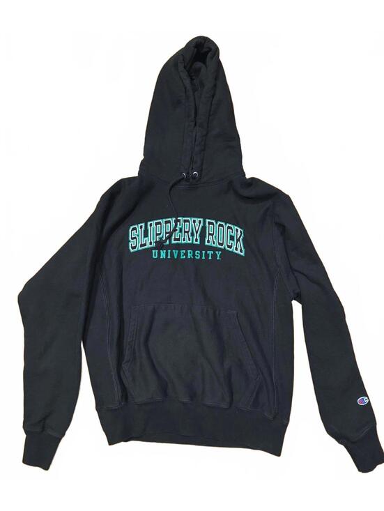 Champion Other - Champion Reverse Weave Slippery Rock University Hoodie - Black, Medium